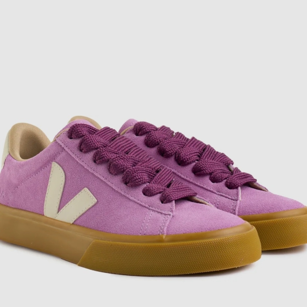 Veja Women's Purple Suede Sneakers